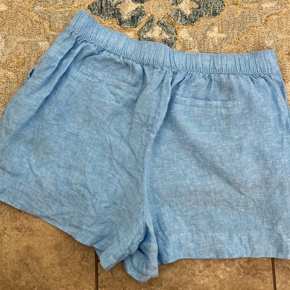100% linen chambray shorts size extra large - Picture 4 of 8